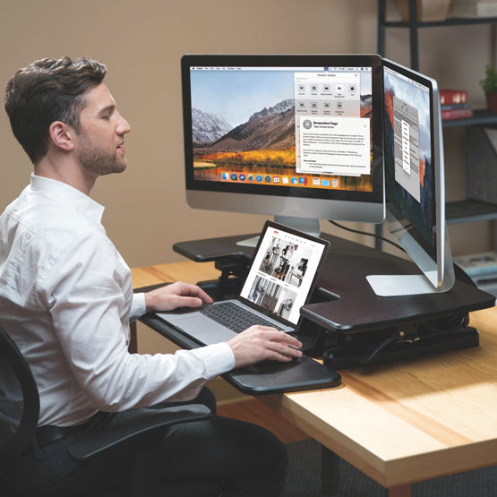 Electric Sit Stand Desk Converter (M Series) - Ergoworks