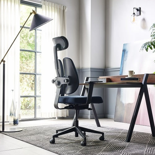 DUOREST D2500G-DAS Gold Renewal Ergonomic Desk Chair - Black Frame (2022 Edition)