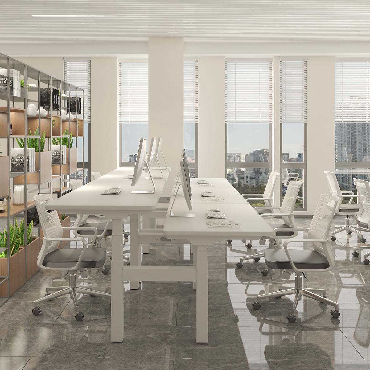 Dual Benching Electric Desk - Ergoworks