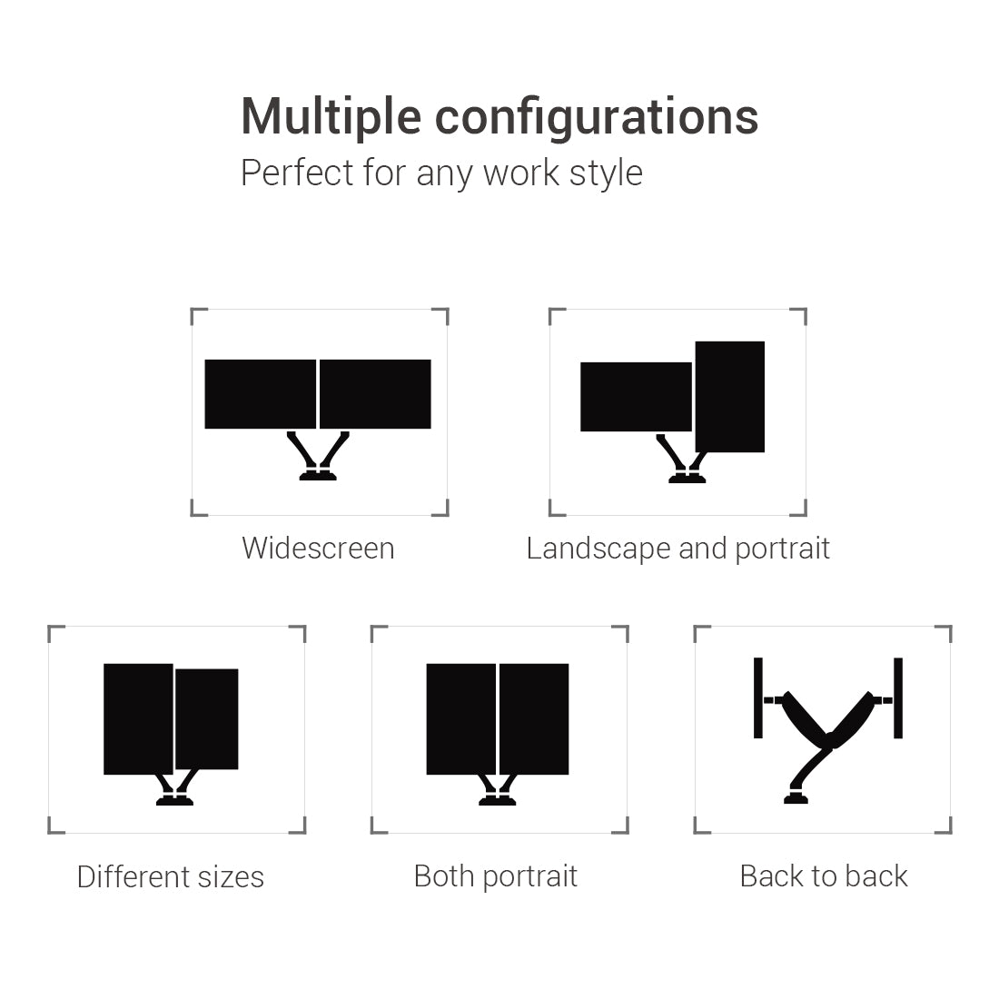 Dual Vesa Universal Desk Mount