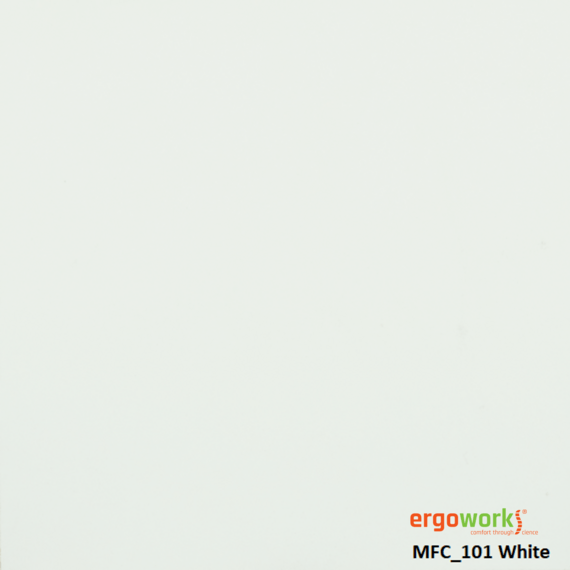 Ergoworks Under-Desk Accessories WHITE EW-2D1F-MFC101 Mobile Pedestal Drawer with Lock and Castors Ergoworks