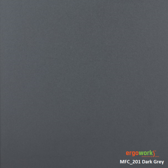 ERGOWORKS - EW-2D1F - DARK GREY DRAWERS MOBILE PEDESTAL DRAWER WITH KEY LOCK AND CASTORS (W407 X D475 X H665MM)