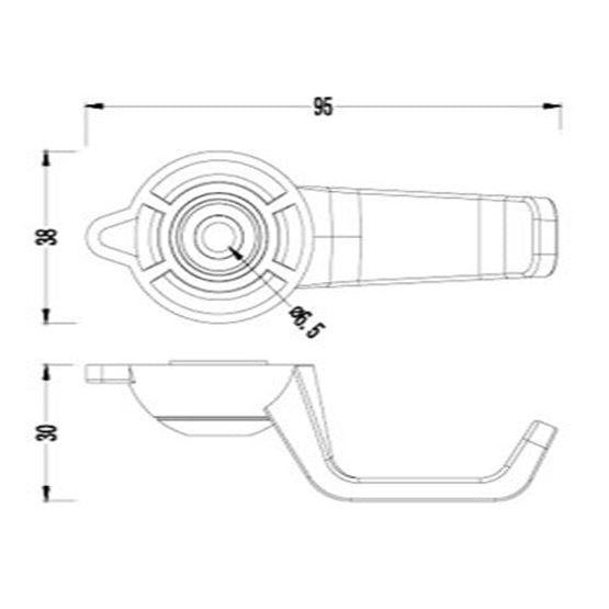 Bag and Headphone Hook for Table - Ergoworks