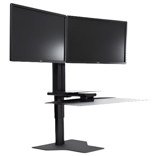 ERGOWORKS - S2S002-BB-SG - UPRITE ERGO Dual Monitor Sit2Stand Workstation (Black-Black) - Ergoworks