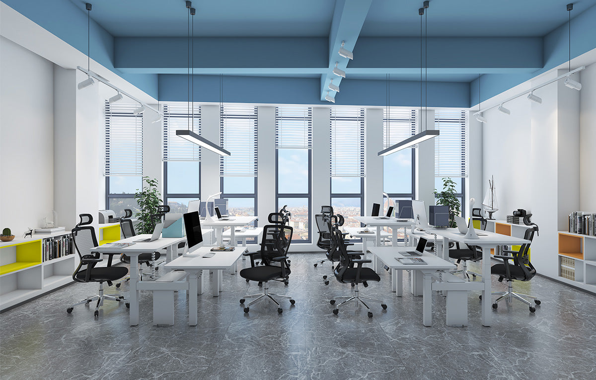 Dual Benching Electric Desk - Ergoworks