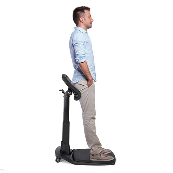 LEANRITE Desk Chair Black LeanRite Standing Desk Chair Ergoworks
