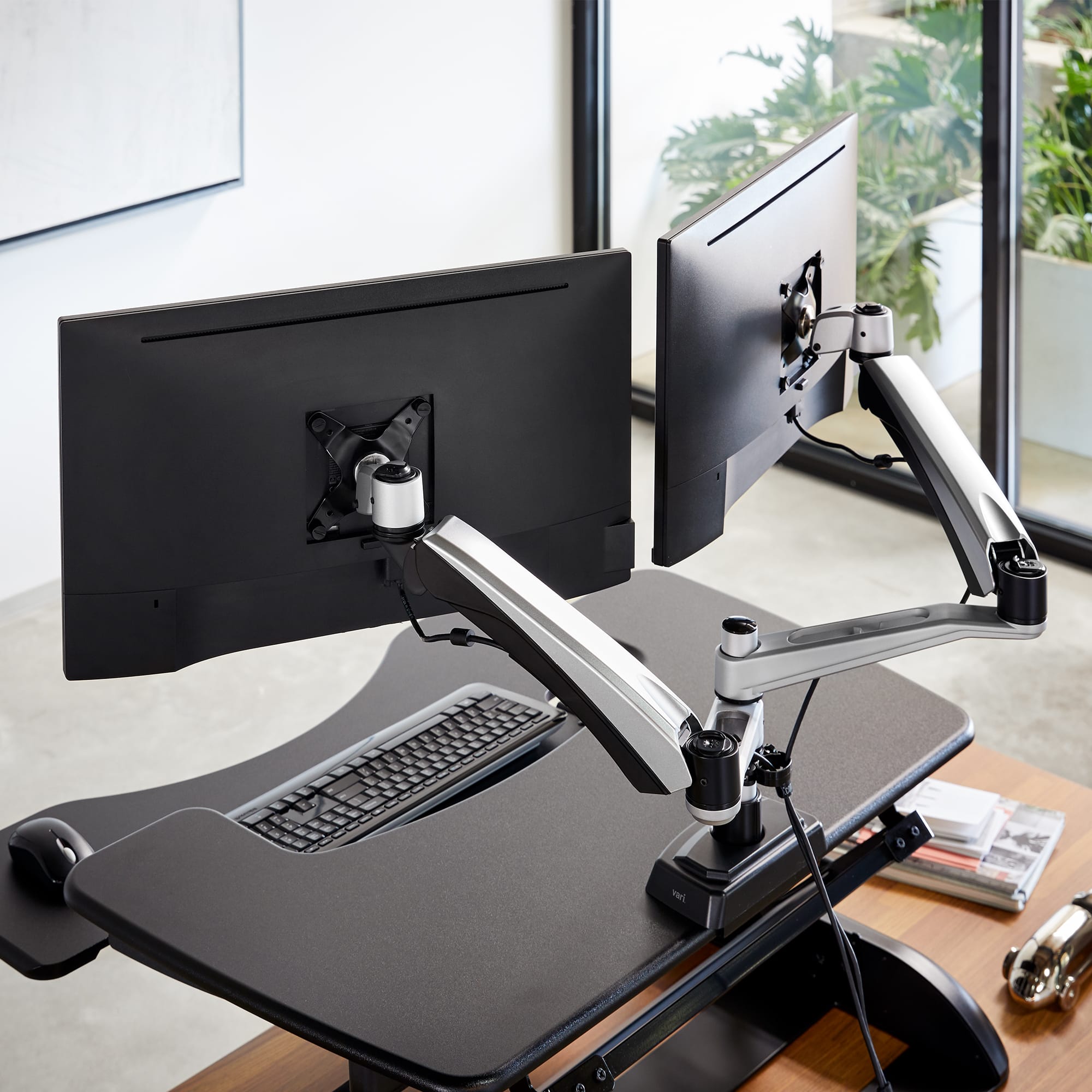 Desk Mount Dual Monitor Arm - Ergoworks
