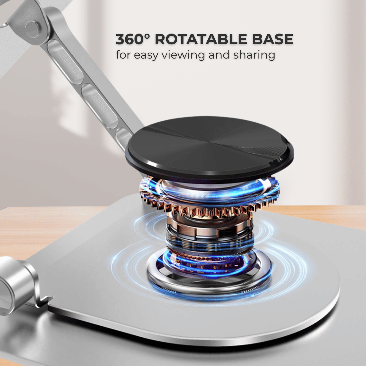 Laptop Stand 360º with Magnetic PD 100W 5-in-1 USB Adapter
