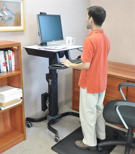 ERGOTRON [CLEARANCE] WorkFit-C, Single LD Sit-Stand Workstation With Monitor Arm Ergoworks