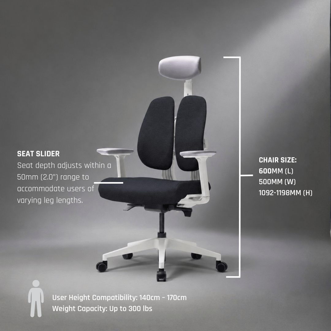 DUOREST Office Chairs D2 Dual Comfort Chair DX2 Series Ergoworks