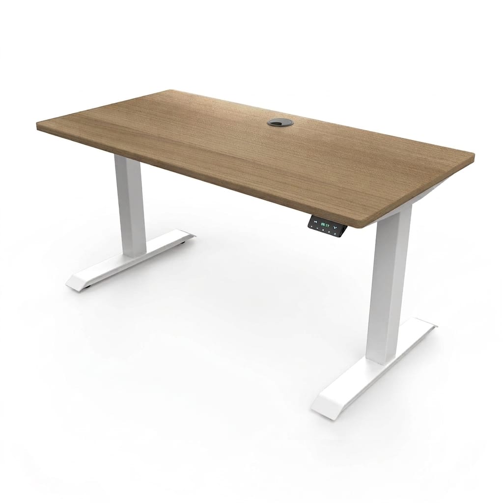 Ergoworks Electric Desk Cherry Cappuccino (MFC067) (+$30) / White / 1000 x 700mm [Ready Stock] Signature Standing Desk Ergoworks