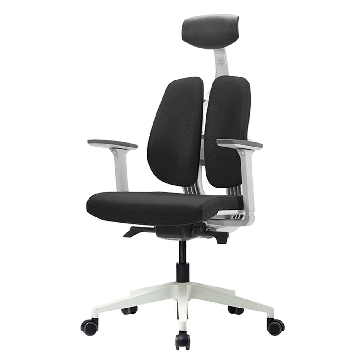 DUOREST DUOTEX Collection Office Home Award Winning Ergonomic Chair, White Frame - D2-200W-TS138