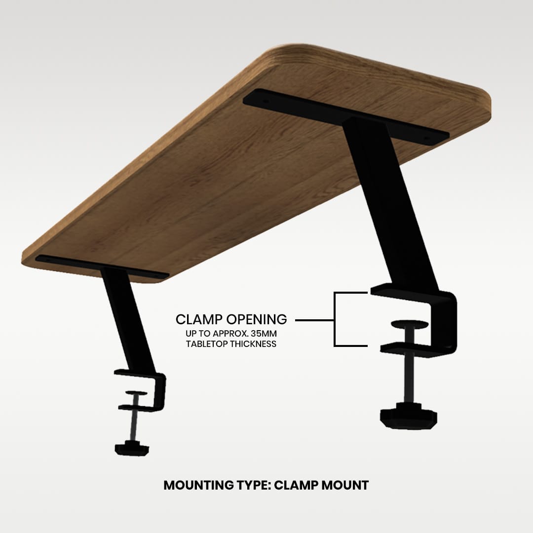 ERGOWORKS (Pre-Order) Ergoworks Elevate Clamp-On Mount Desk Riser Ergoworks