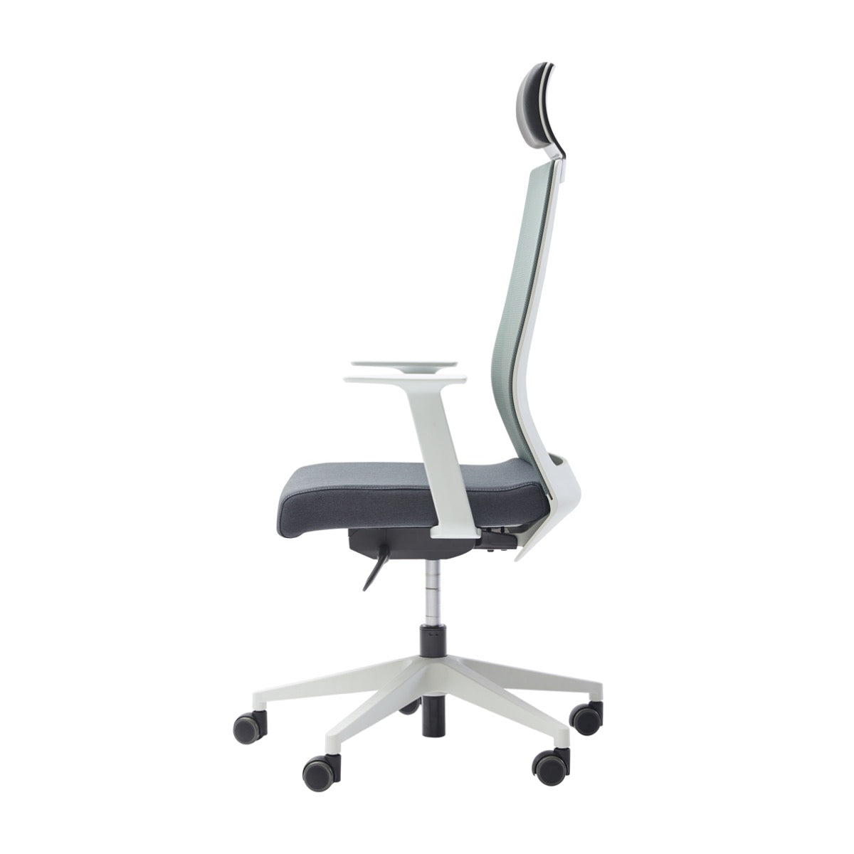 DUOREST Duoflex Square Office Home Ergonomic Mesh Chair Black Frame, White Frame