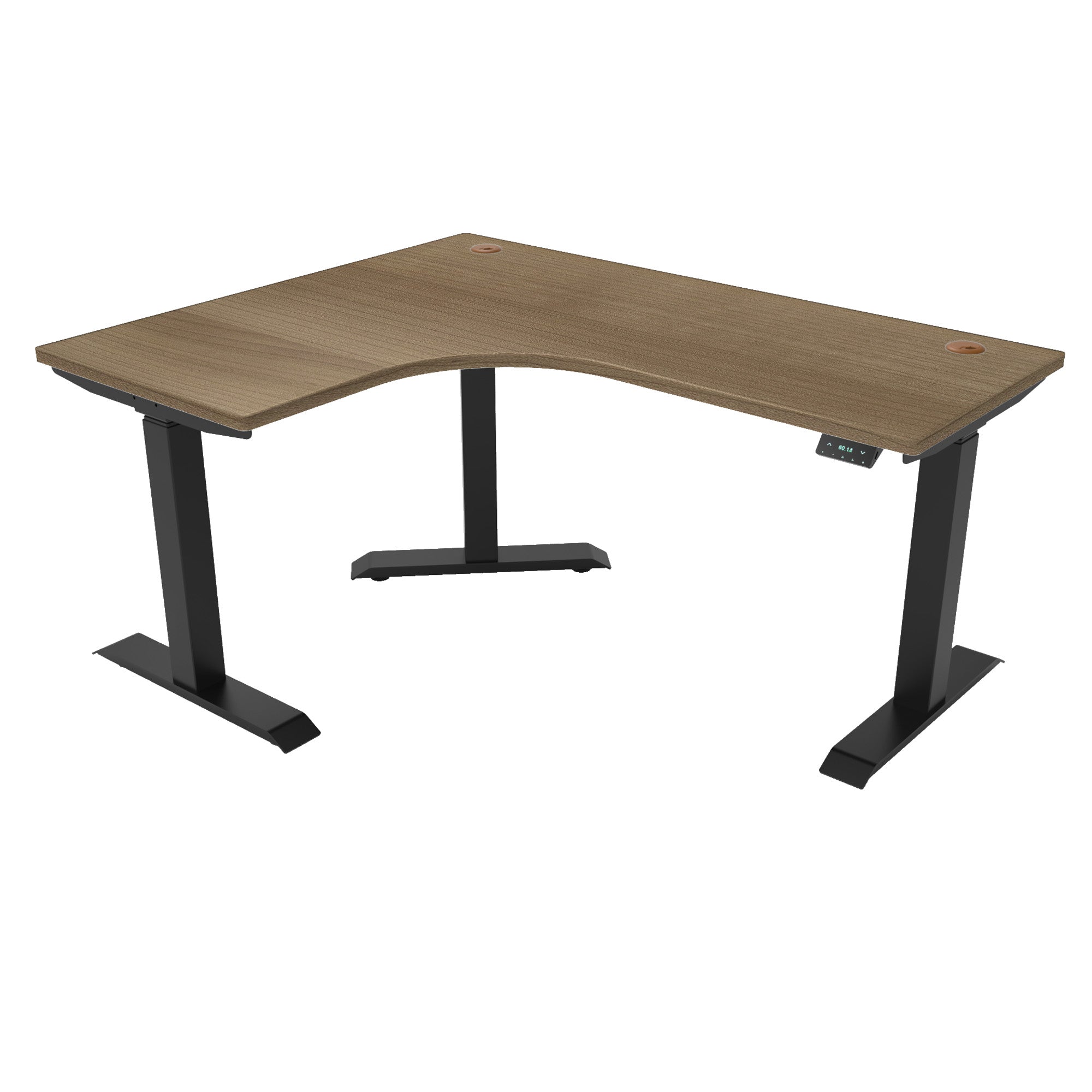 L-Shaped Extended Standing Desk, MFC Tabletop