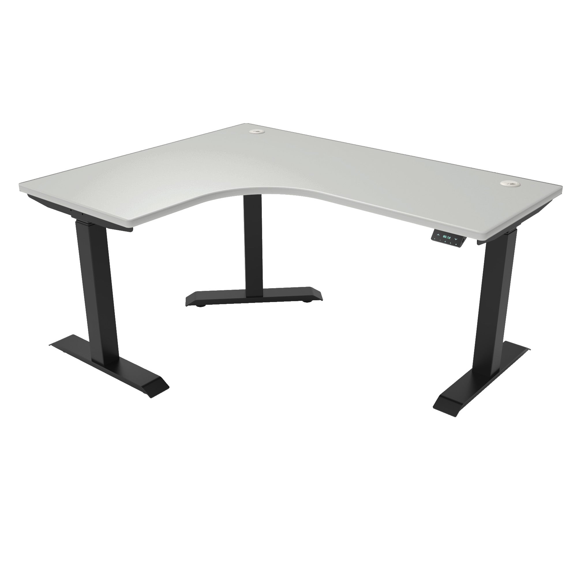 L-Shaped Extended Standing Desk, MFC Tabletop