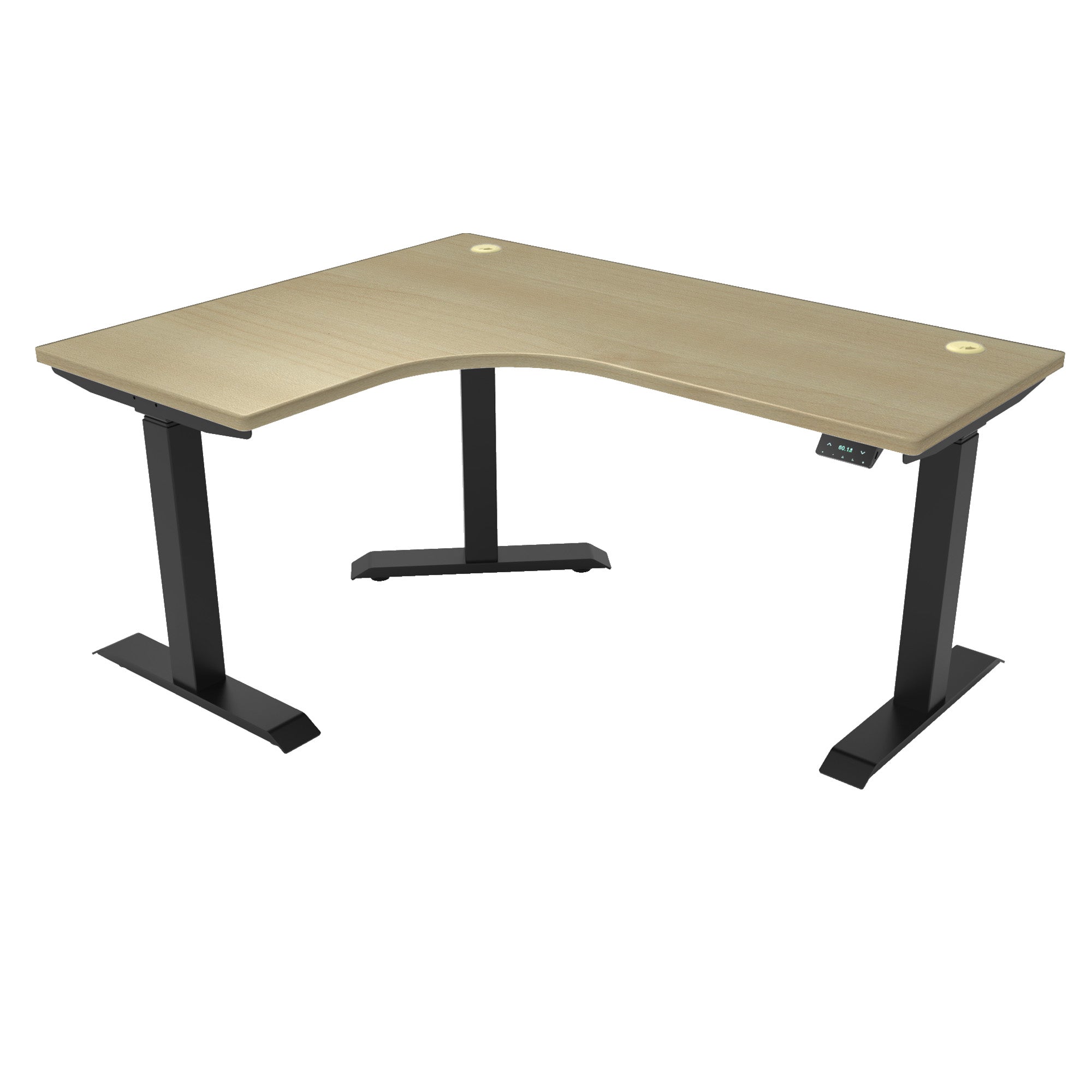 L-Shaped Extended Standing Desk, MFC Tabletop