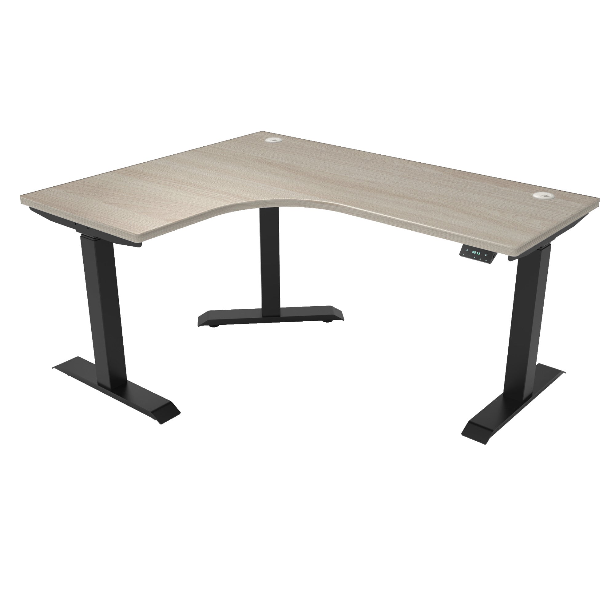 L-Shaped Extended Standing Desk, MFC Tabletop