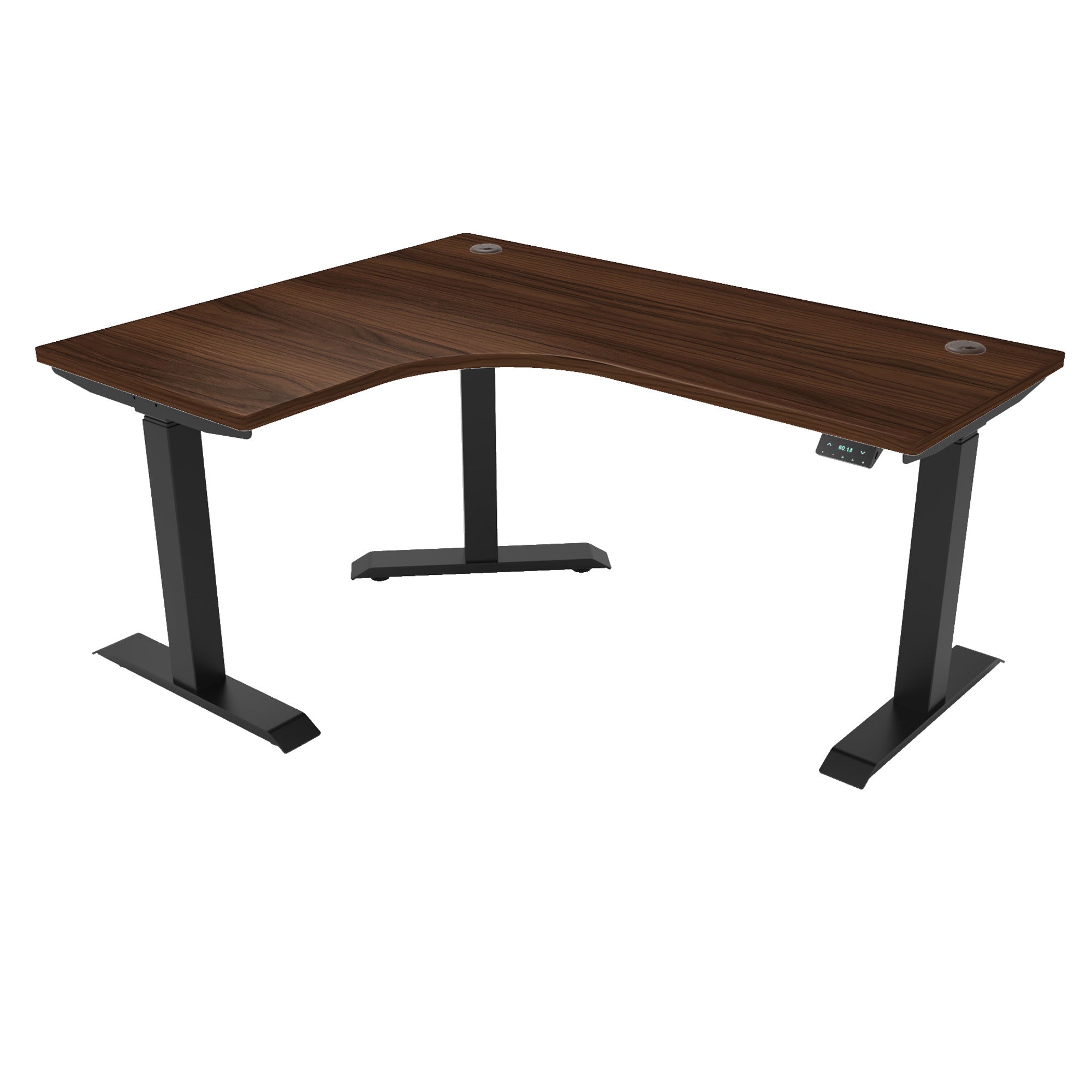 L-Shaped Extended Standing Desk, MFC Tabletop