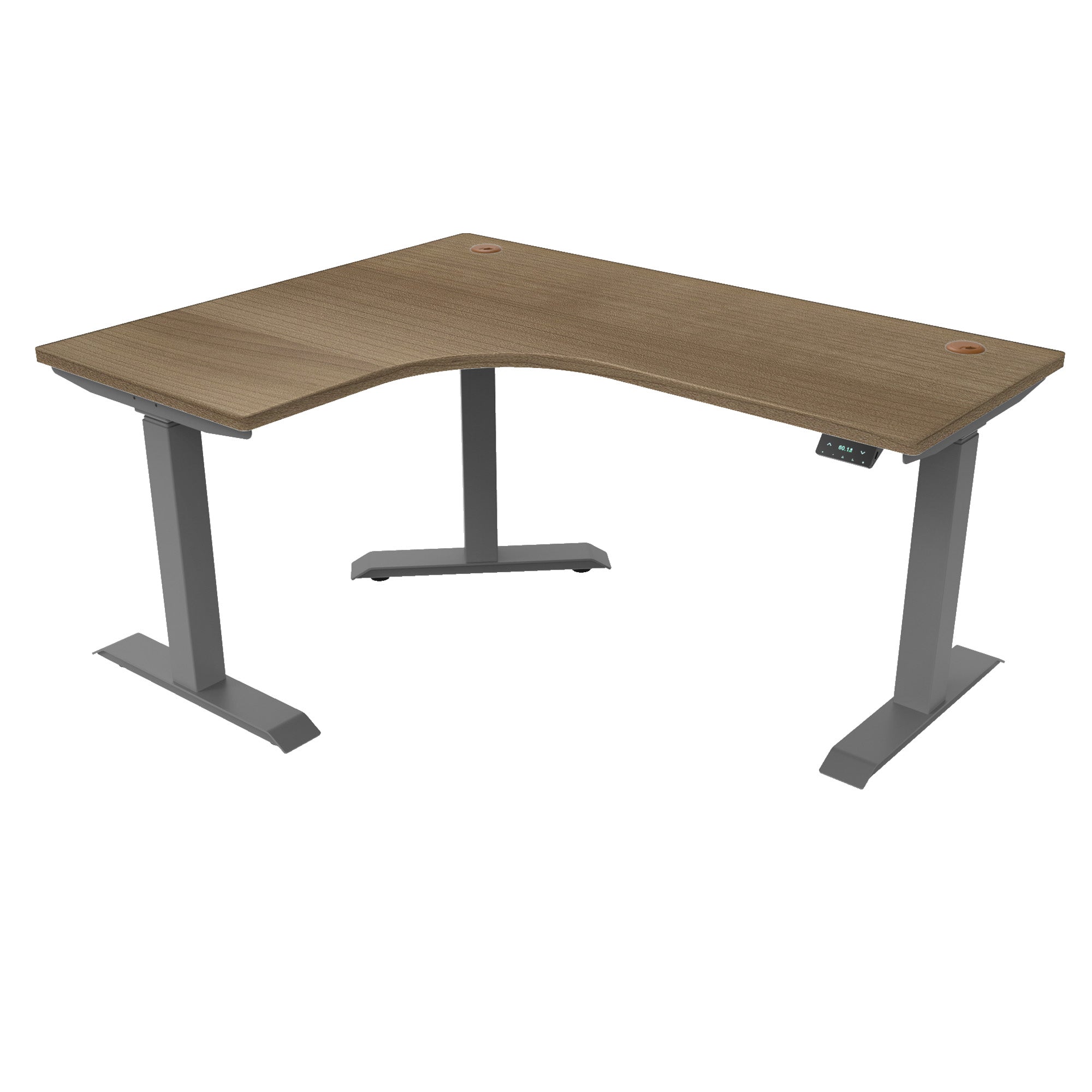 L-Shaped Extended Standing Desk, MFC Tabletop