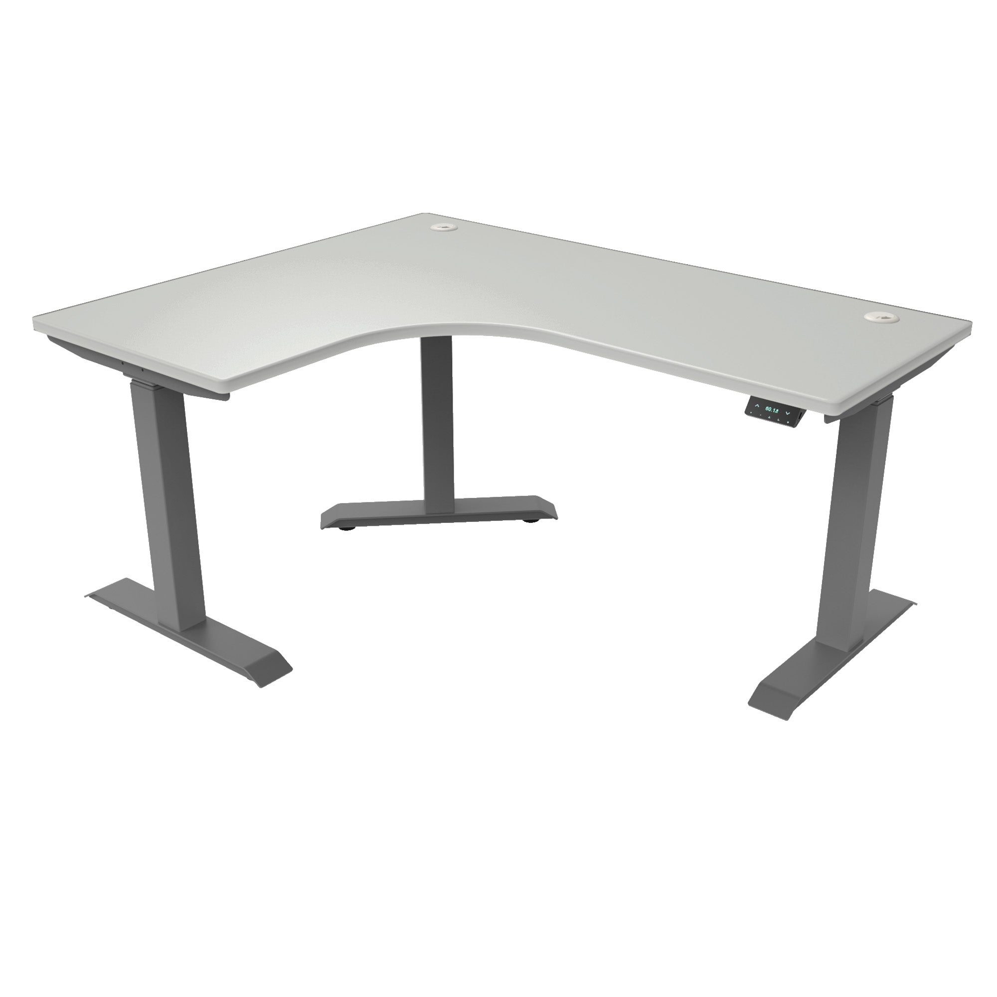 L-Shaped Extended Standing Desk, MFC Tabletop