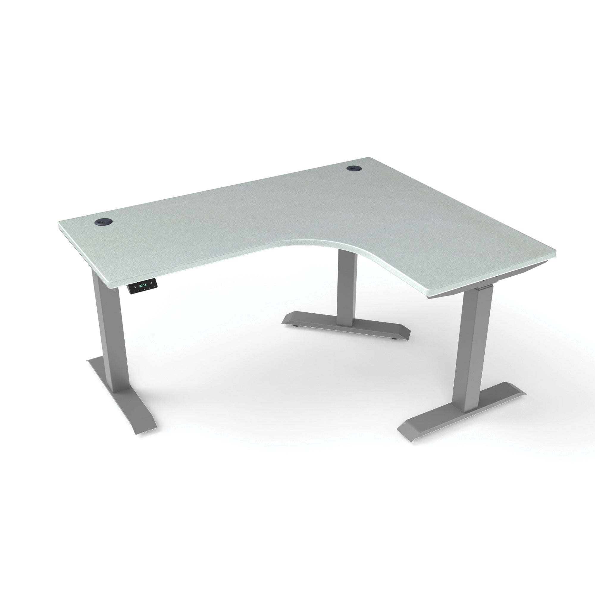 L-Shaped Extended Standing Desk, MFC Tabletop