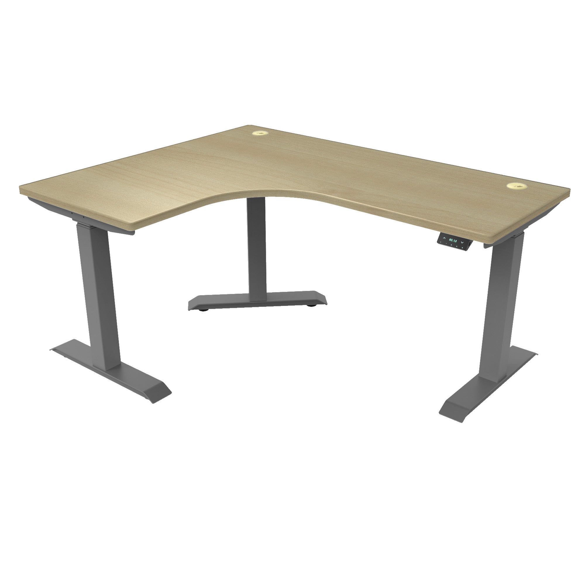 L-Shaped Extended Standing Desk, MFC Tabletop