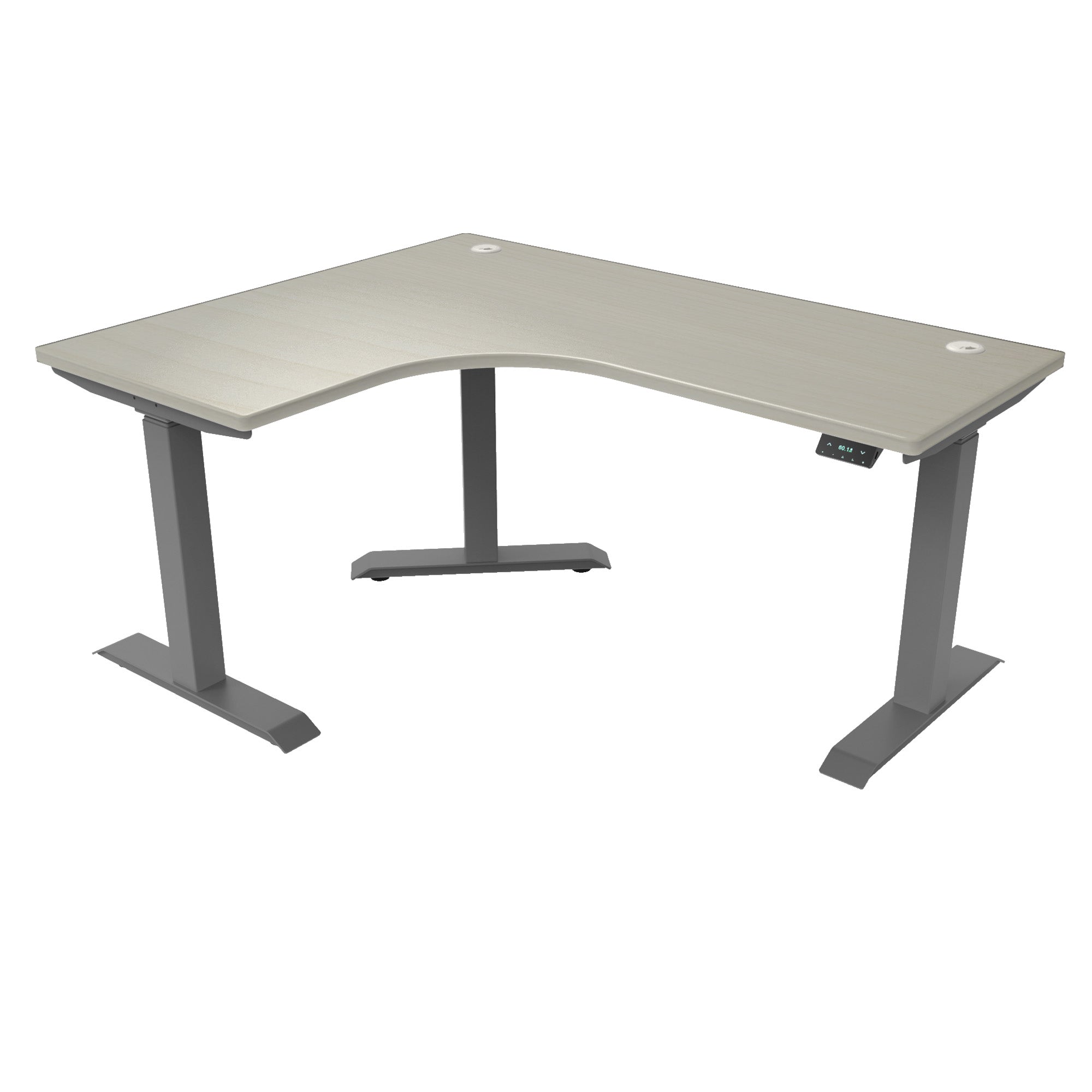 L-Shaped Extended Standing Desk, MFC Tabletop