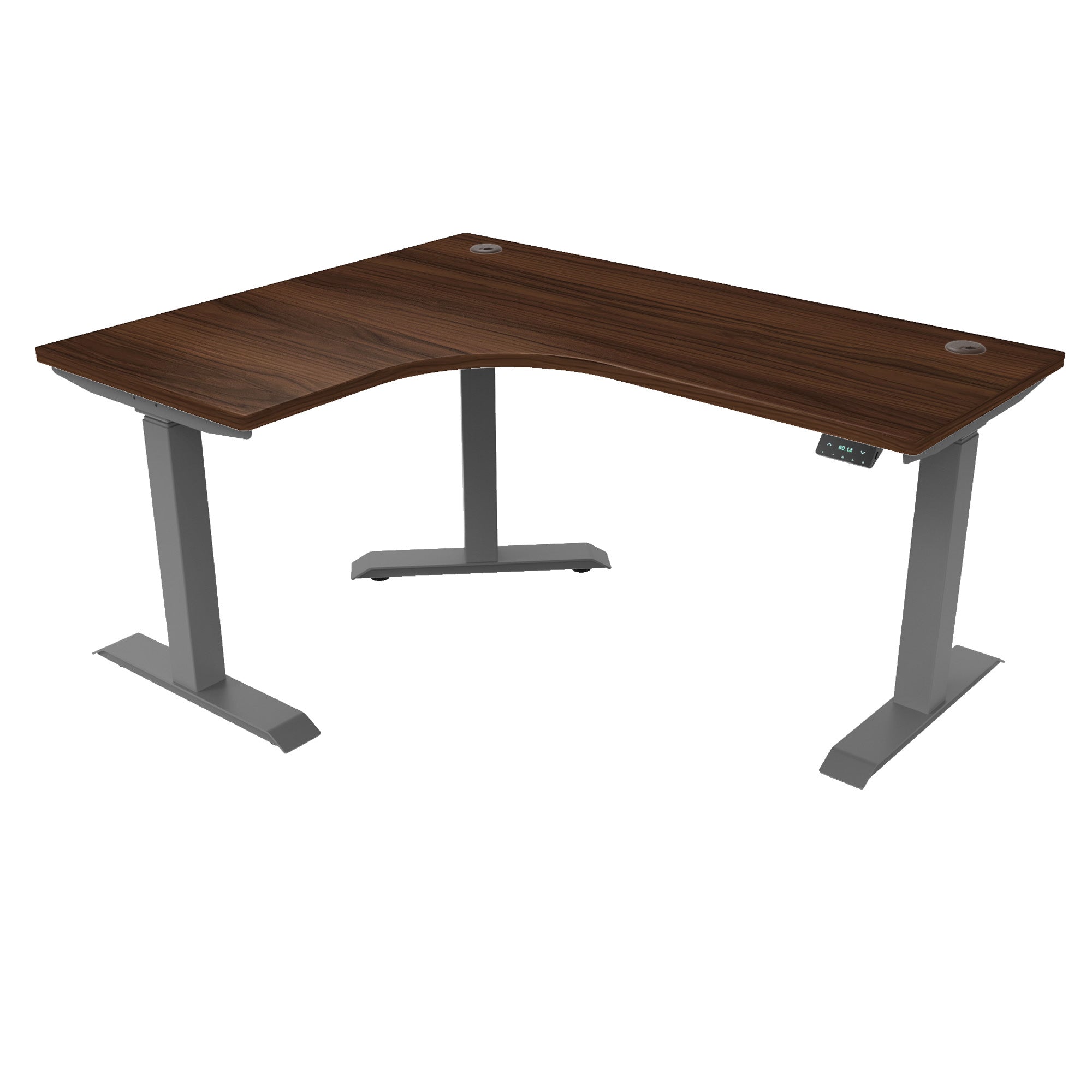 L-Shaped Extended Standing Desk, MFC Tabletop