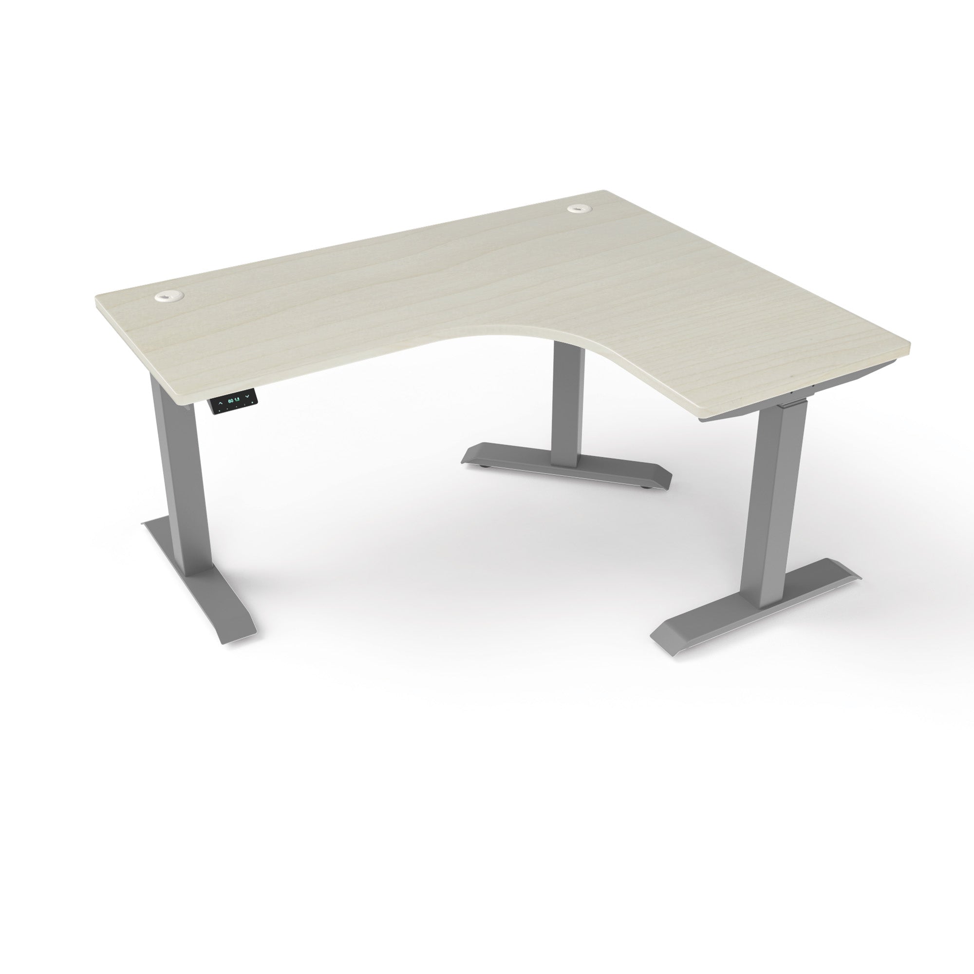 L-Shaped Extended Standing Desk, MFC Tabletop