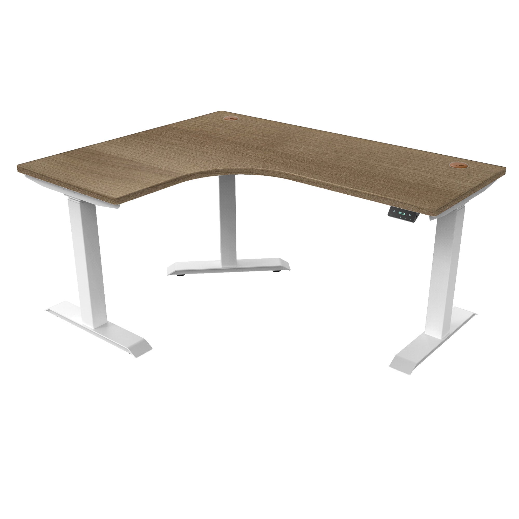 L-Shaped Extended Standing Desk, MFC Tabletop