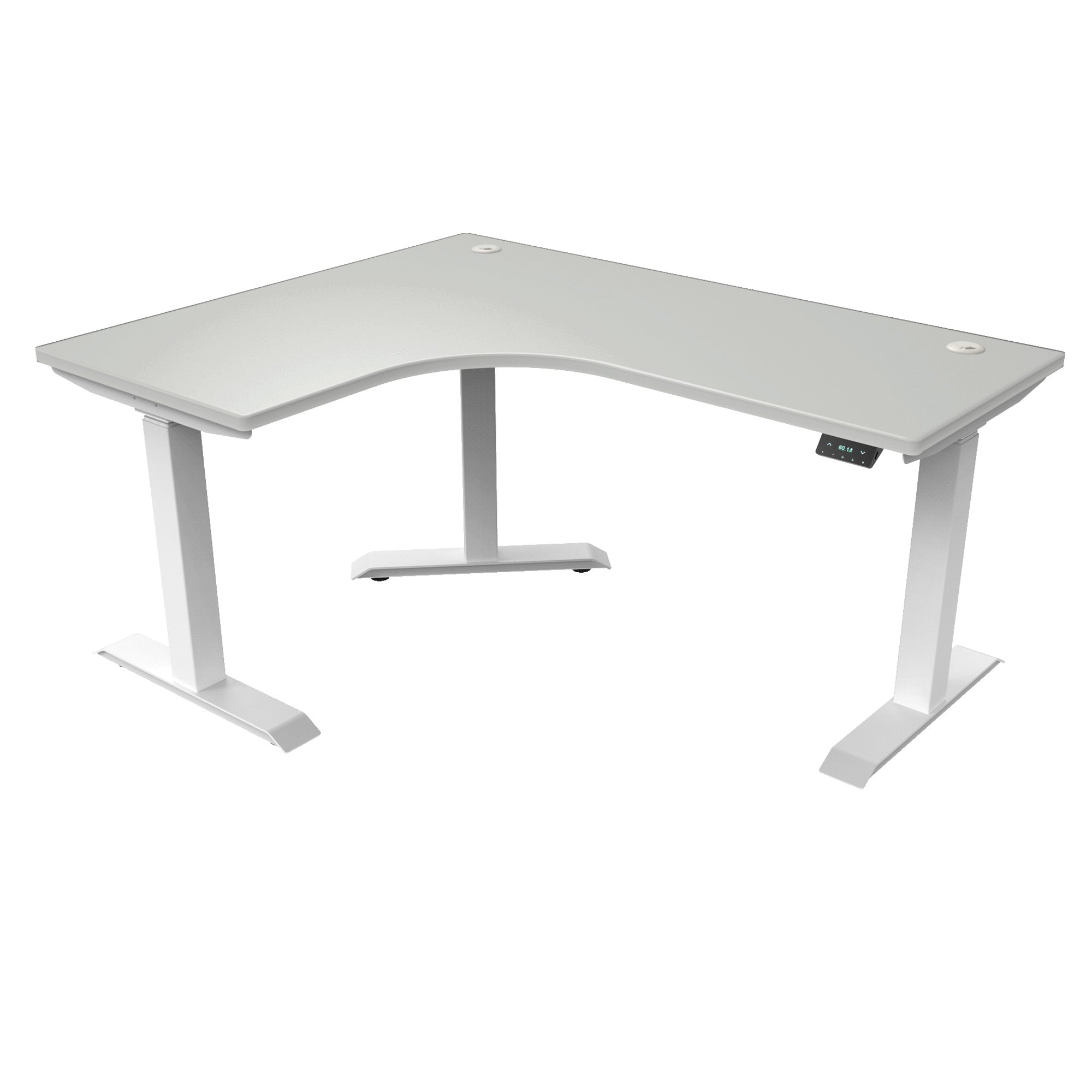 L-Shaped Extended Standing Desk, MFC Tabletop