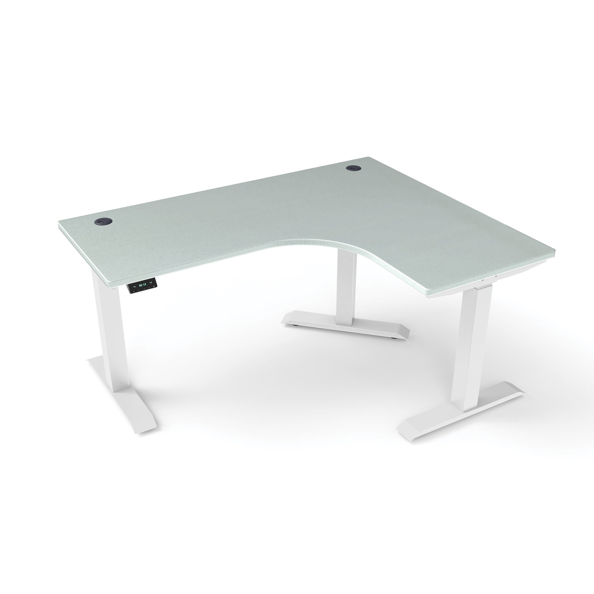 L-Shaped Extended Standing Desk, MFC Tabletop