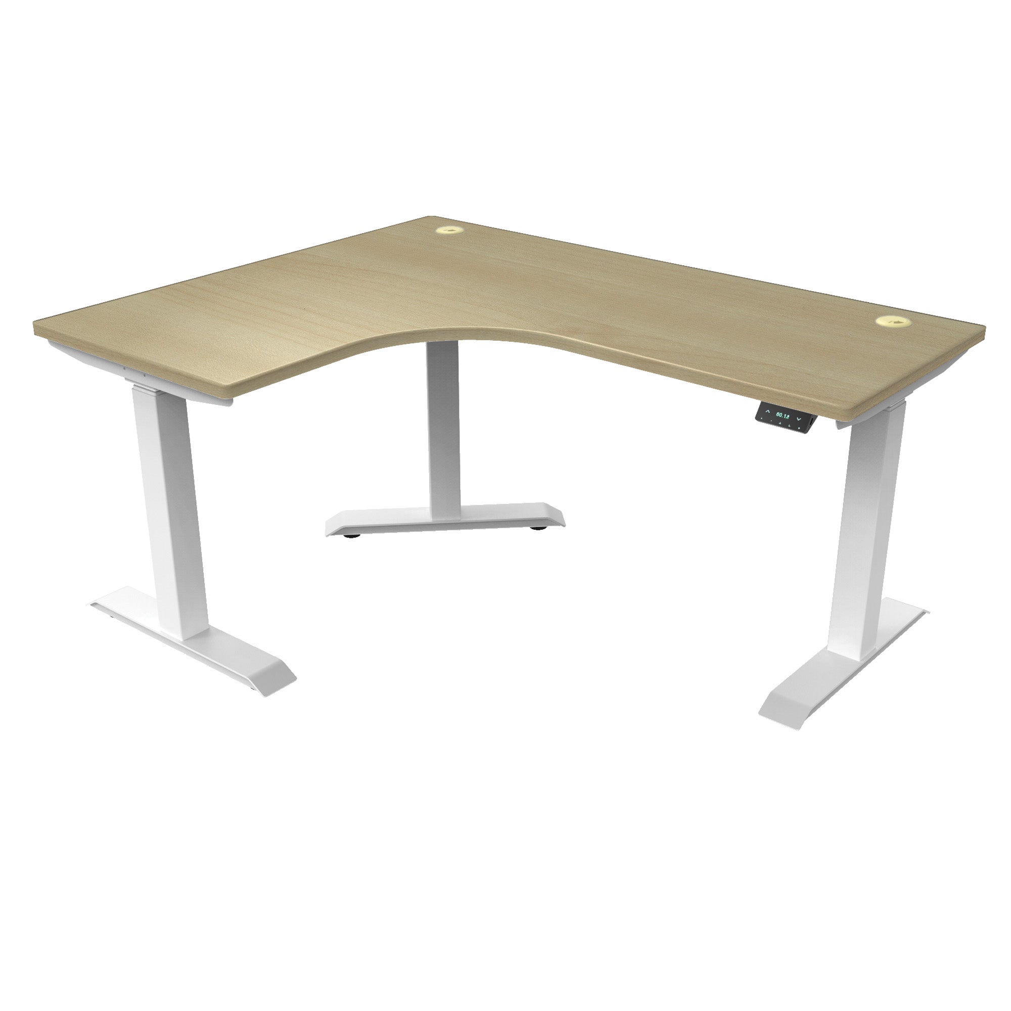 L-Shaped Extended Standing Desk, MFC Tabletop