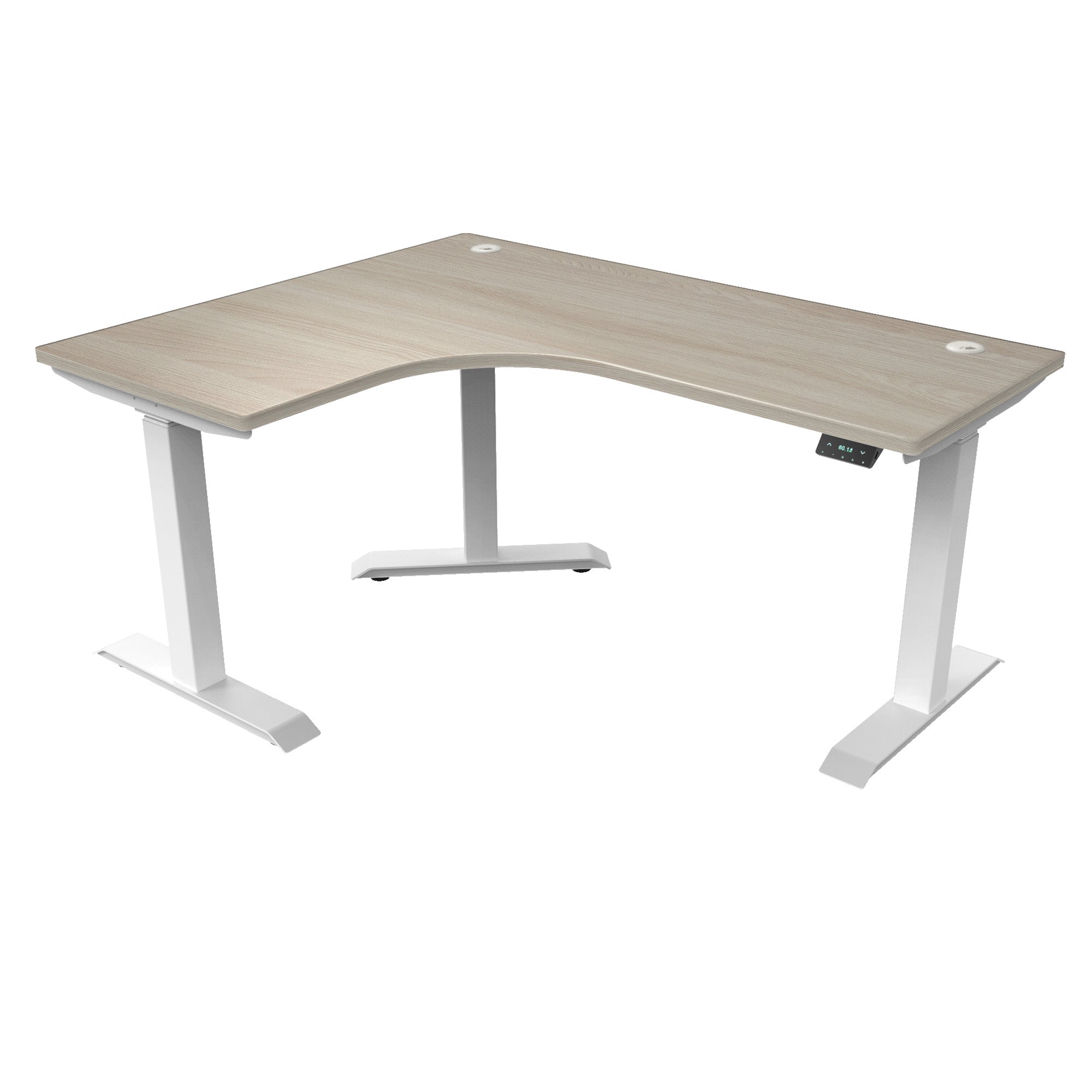 L-Shaped Extended Standing Desk, MFC Tabletop