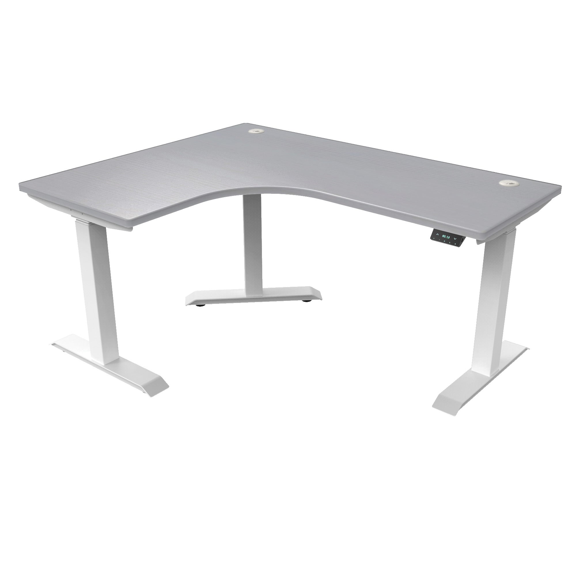 L-Shaped Extended Standing Desk, MFC Tabletop