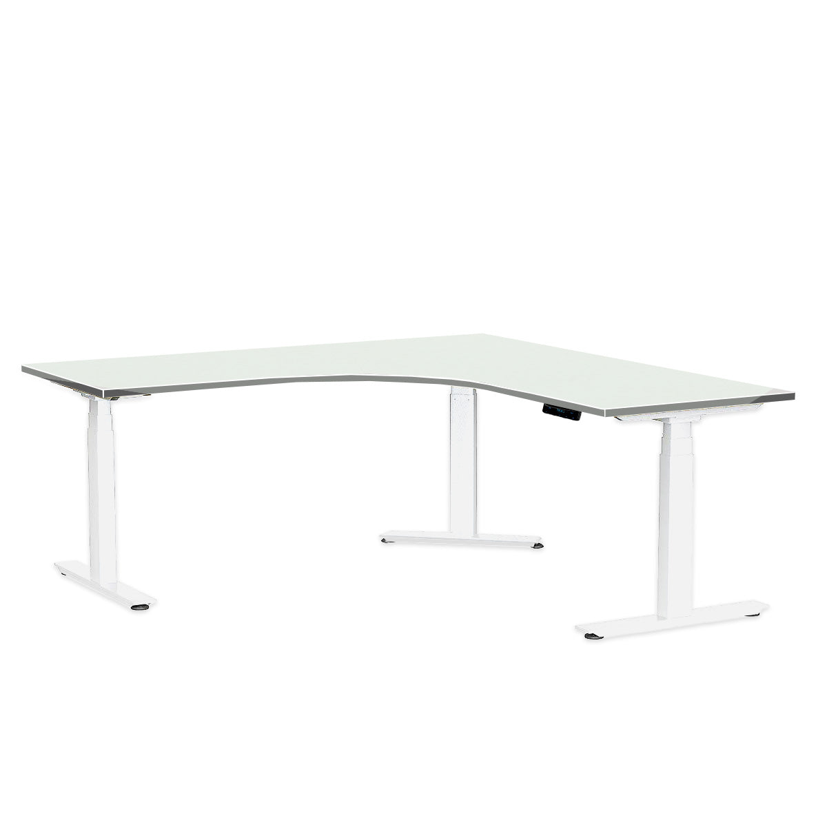 L-Shaped Electric Desk, MFC Tabletop