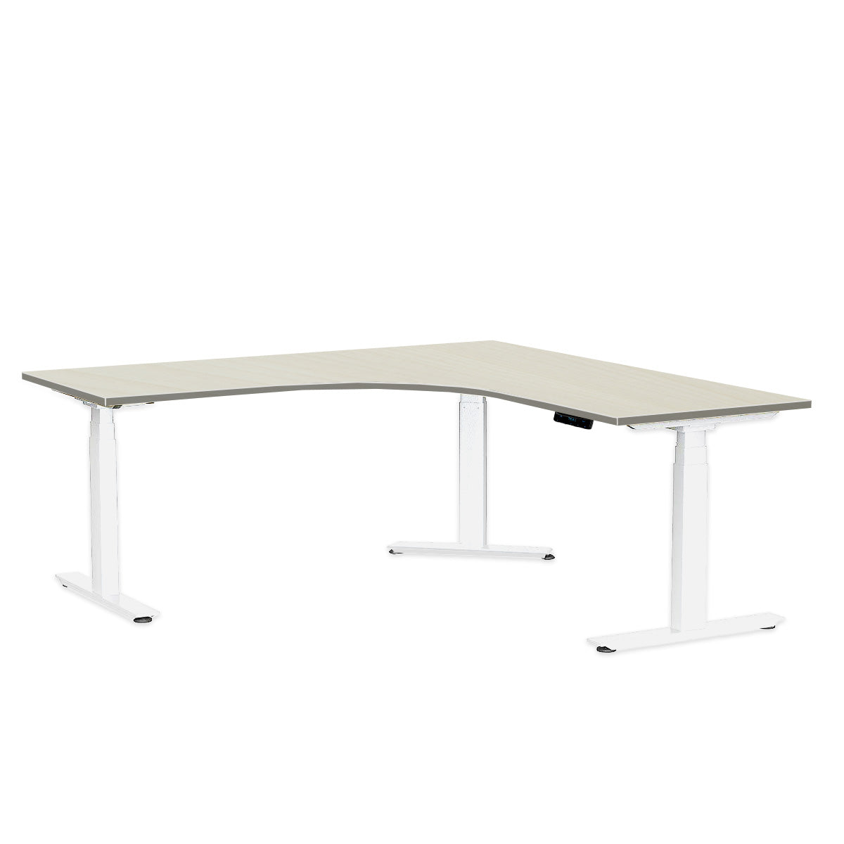 (READY STOCKS) L-Shaped Extended Signature Standing Desk, MFC Tabletop