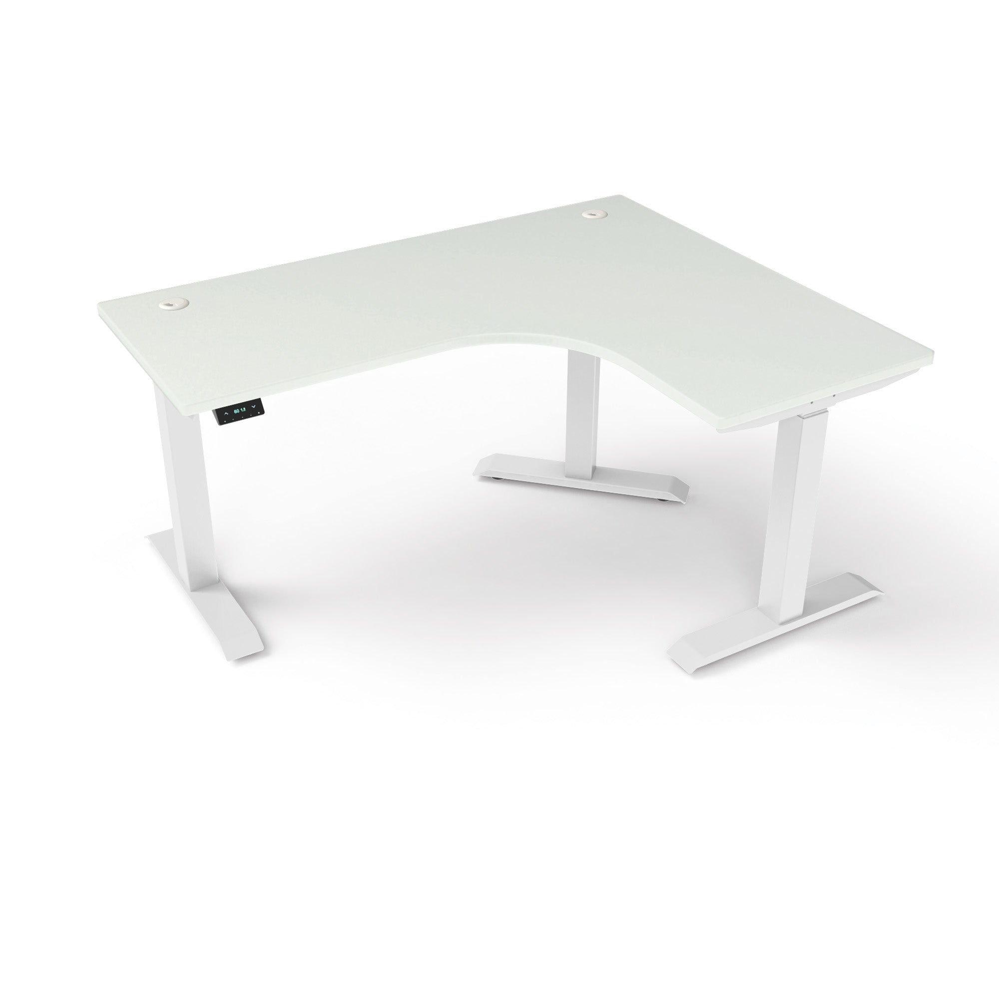 L-Shaped Extended Standing Desk, MFC Tabletop