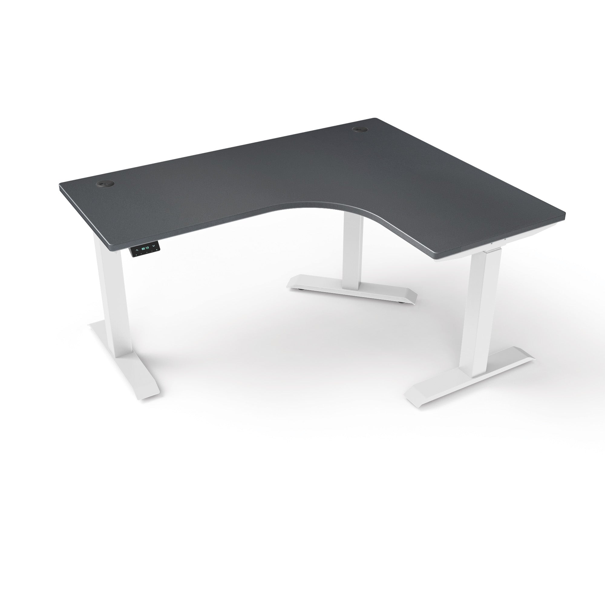 L-Shaped Extended Standing Desk, MFC Tabletop