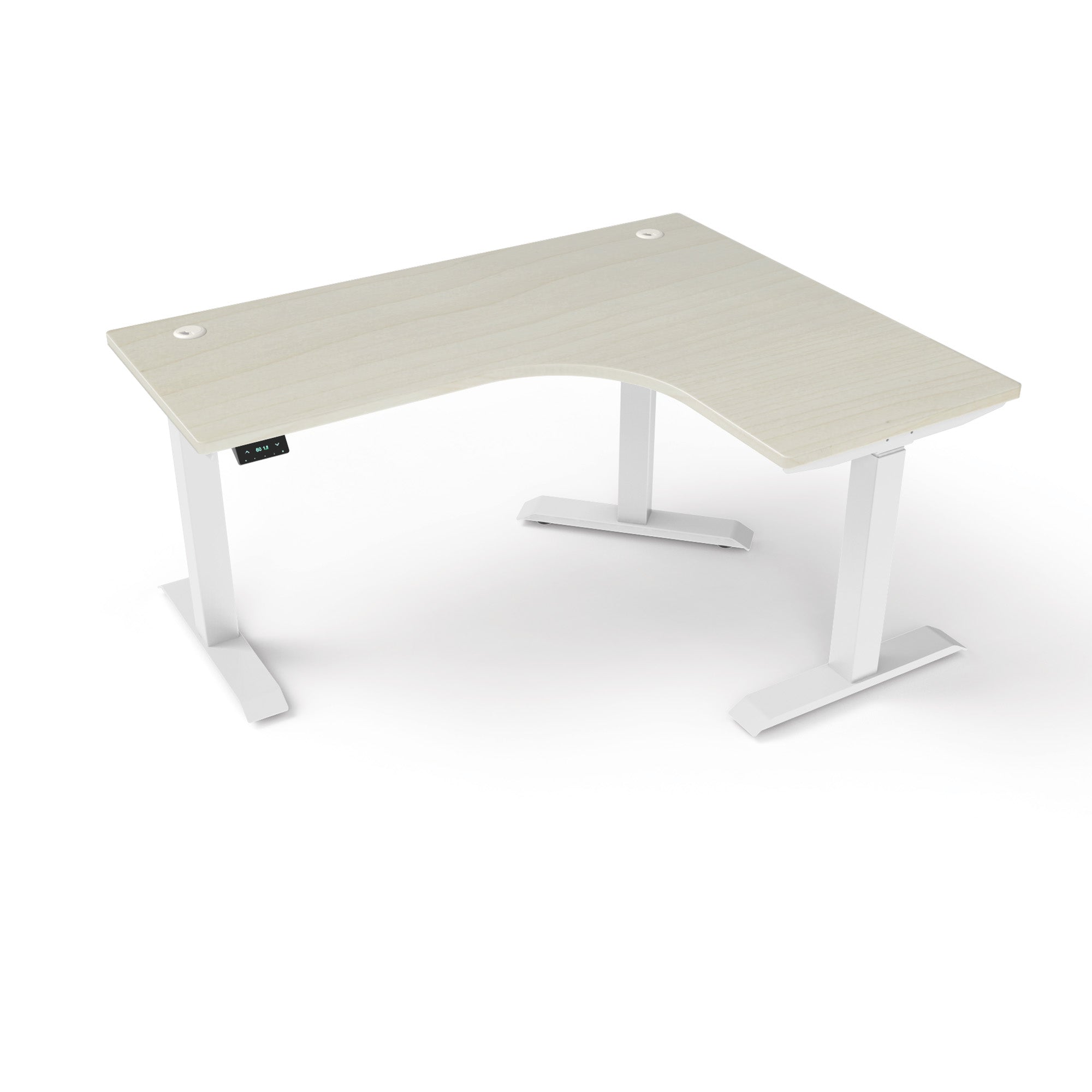 L-Shaped Extended Standing Desk, MFC Tabletop