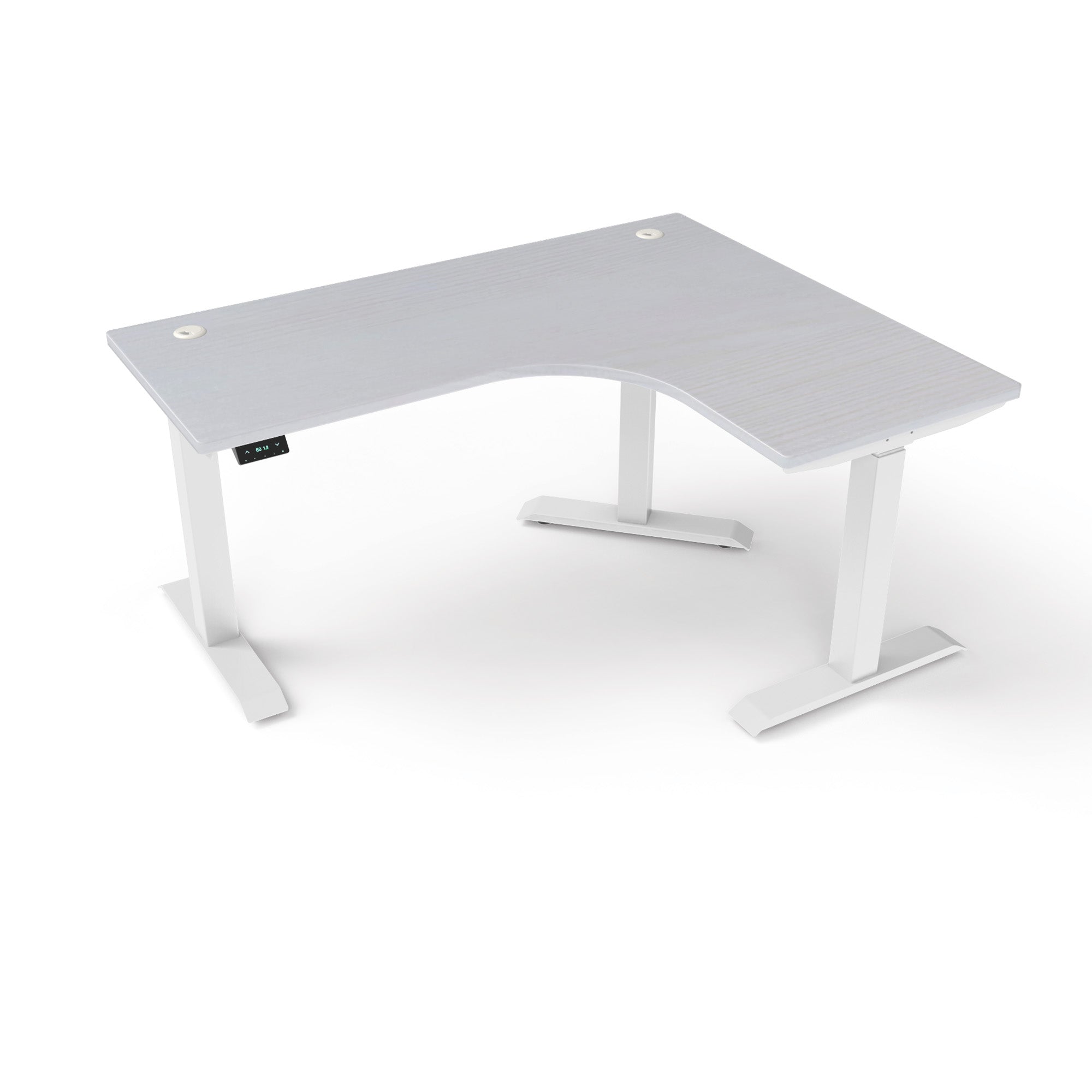 L-Shaped Extended Standing Desk, MFC Tabletop