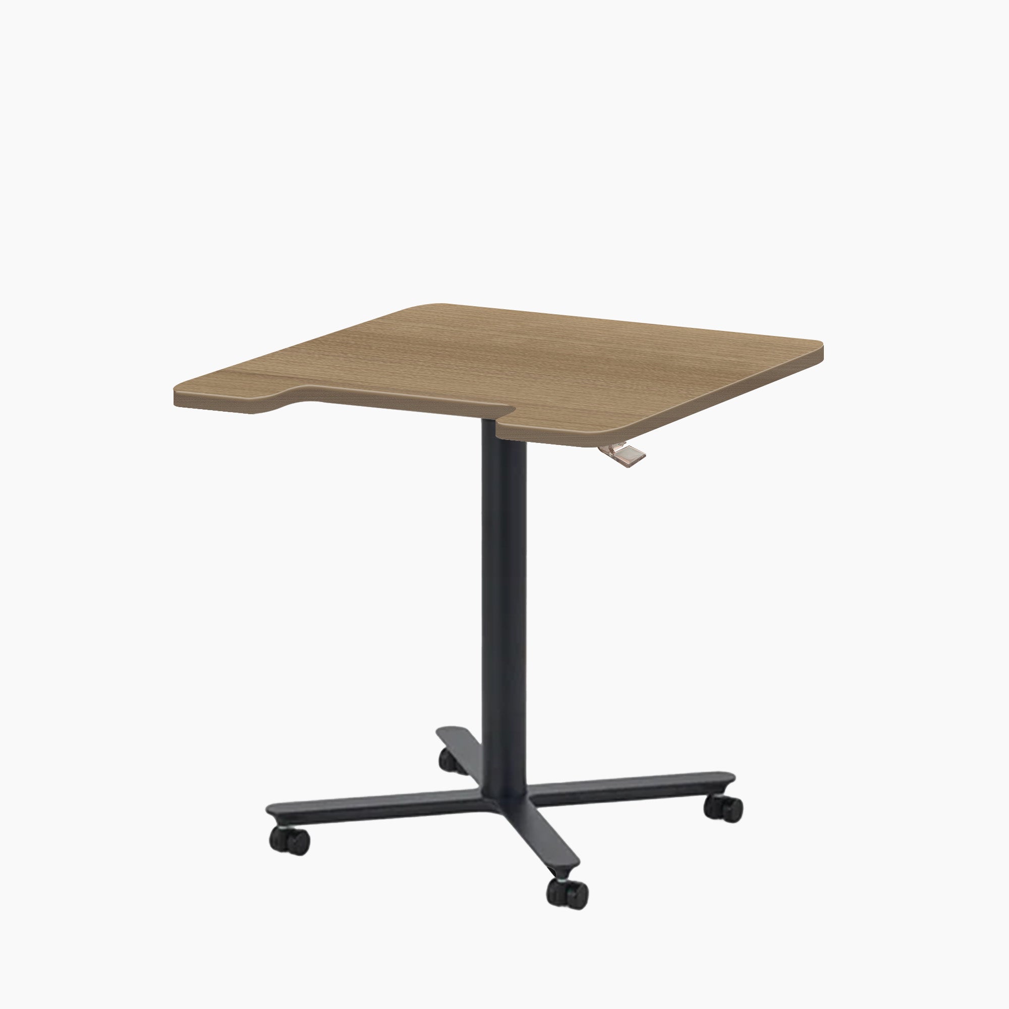 Mobile Single Pole Pneumatic Adjustable Desk