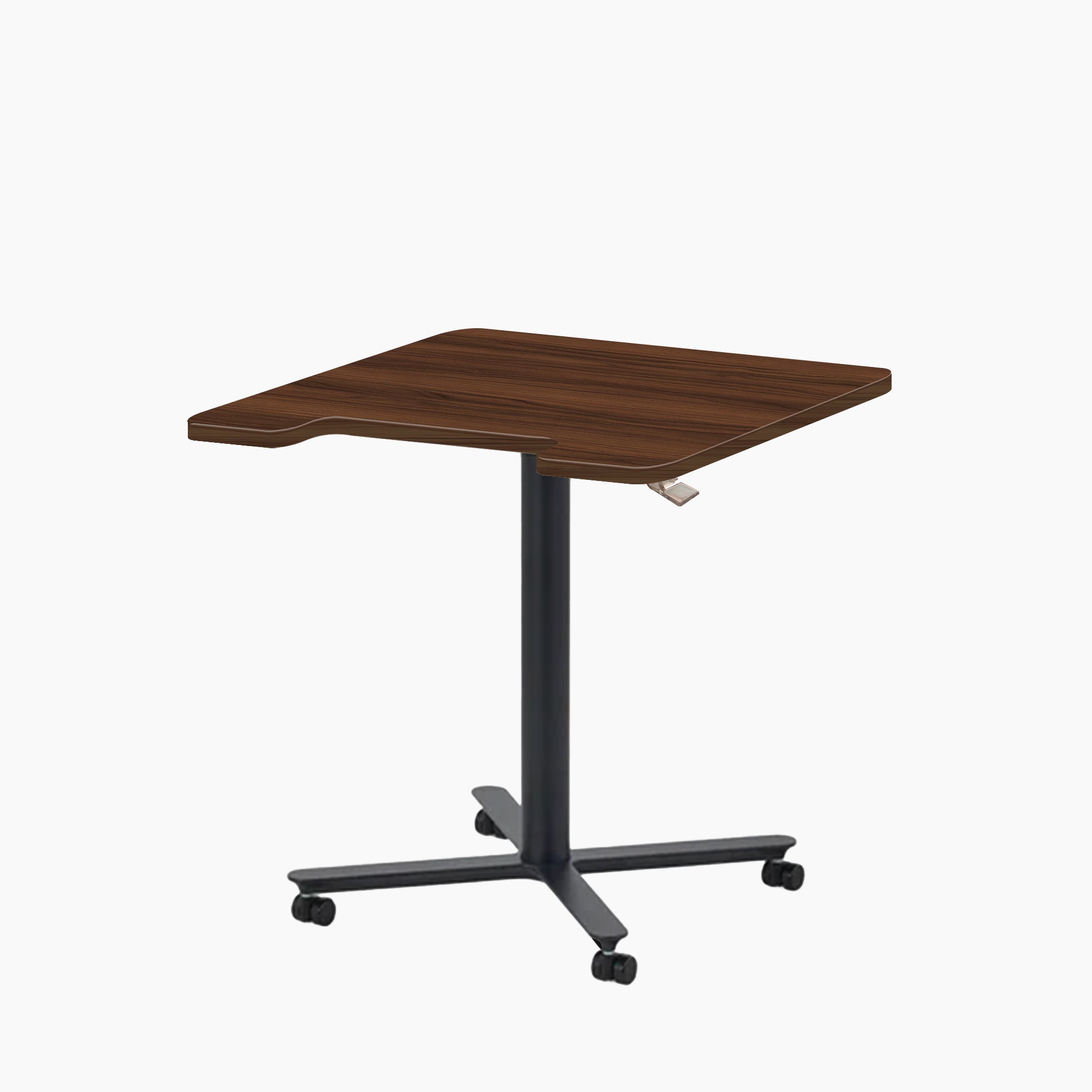 Mobile Single Pole Pneumatic Adjustable Desk