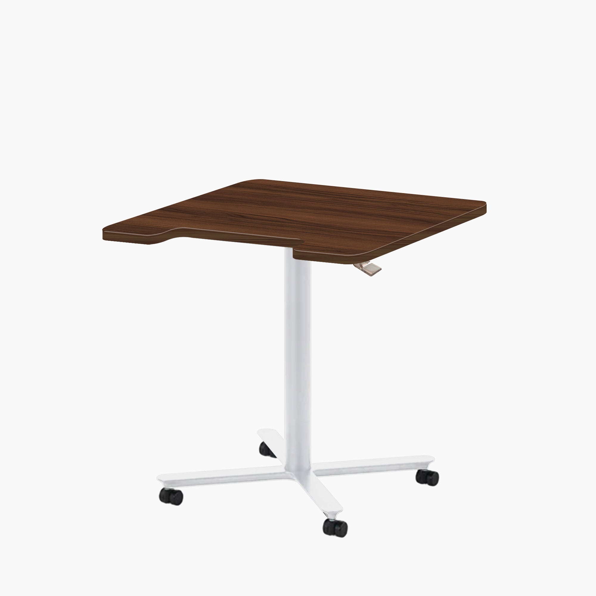 Mobile Single Pole Pneumatic Adjustable Desk