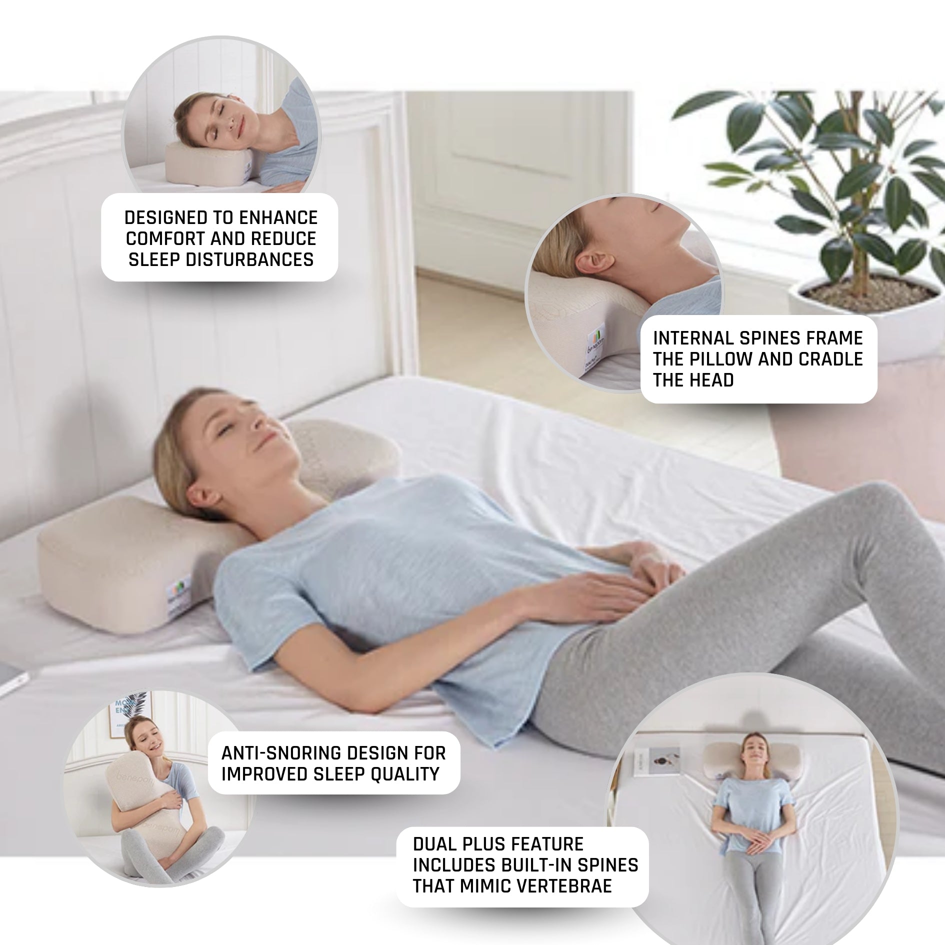 Dual Plus Perfect Sleep Pillow [Free Original Pillow Cover Worth $69]