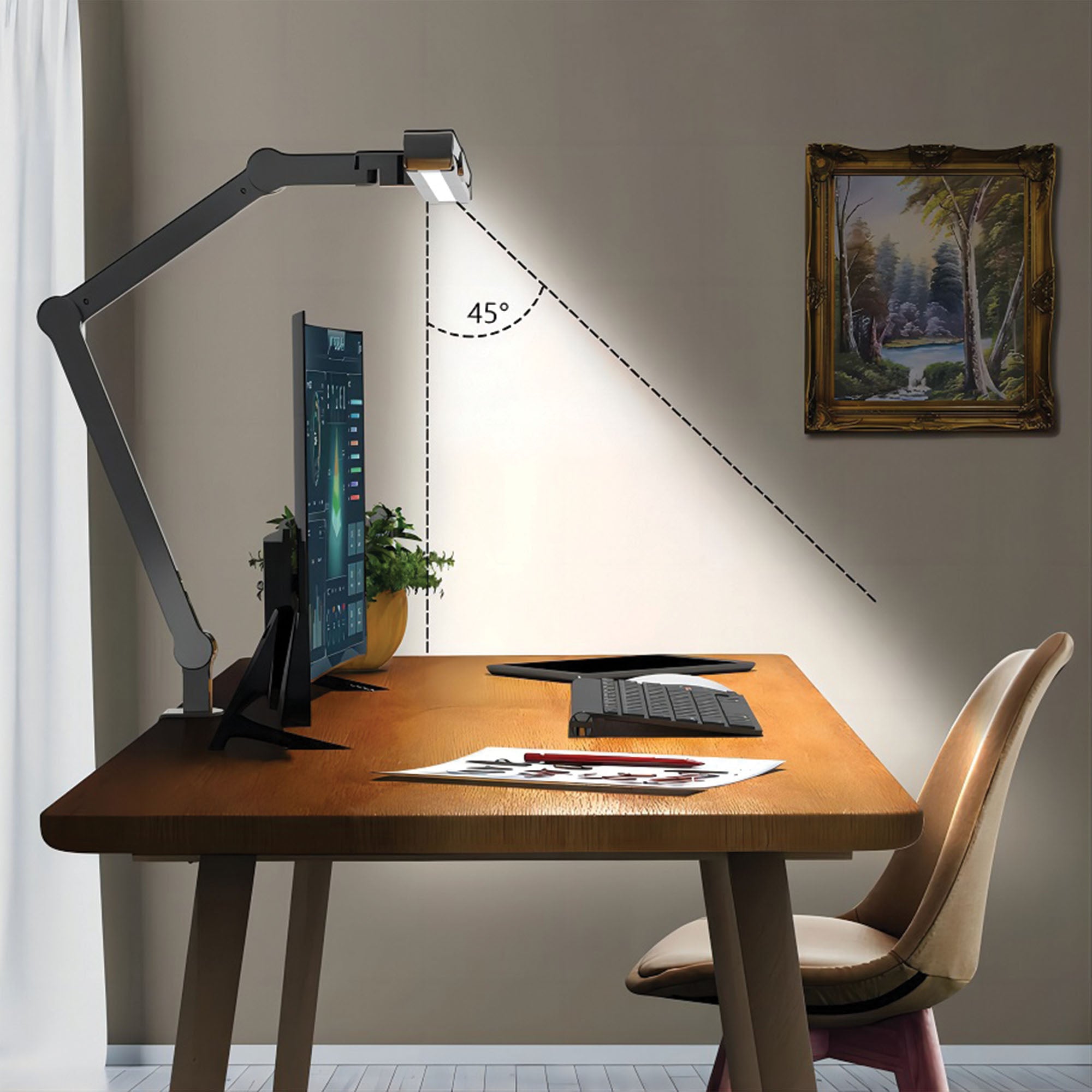 360 Adjustable Desk Lamp with Remote Control