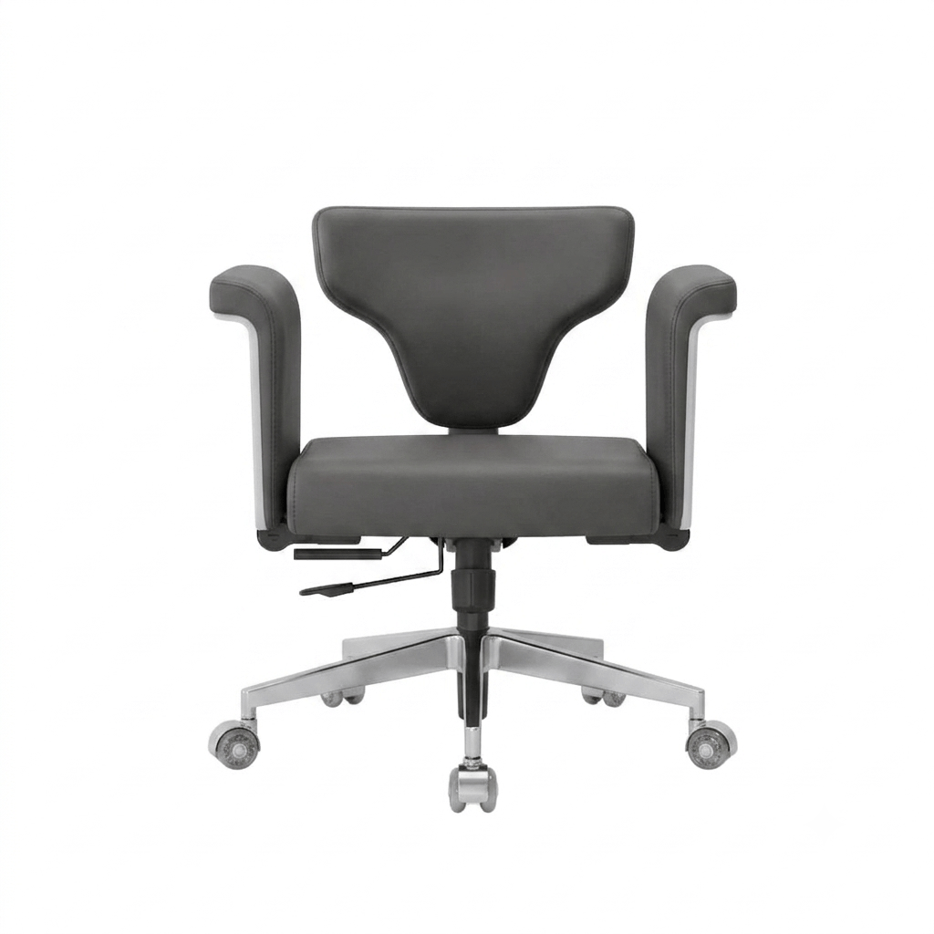 Ergoworks  Office Chairs Grey Synthetic Leather Mellow Chair Ergoworks