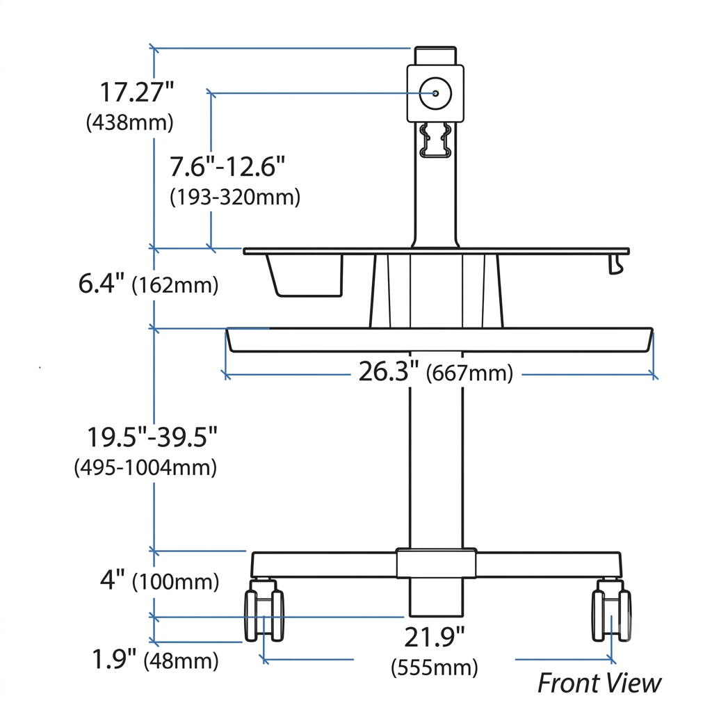 ERGOTRON [CLEARANCE] WorkFit-C, Single LD Sit-Stand Workstation With Monitor Arm Ergoworks