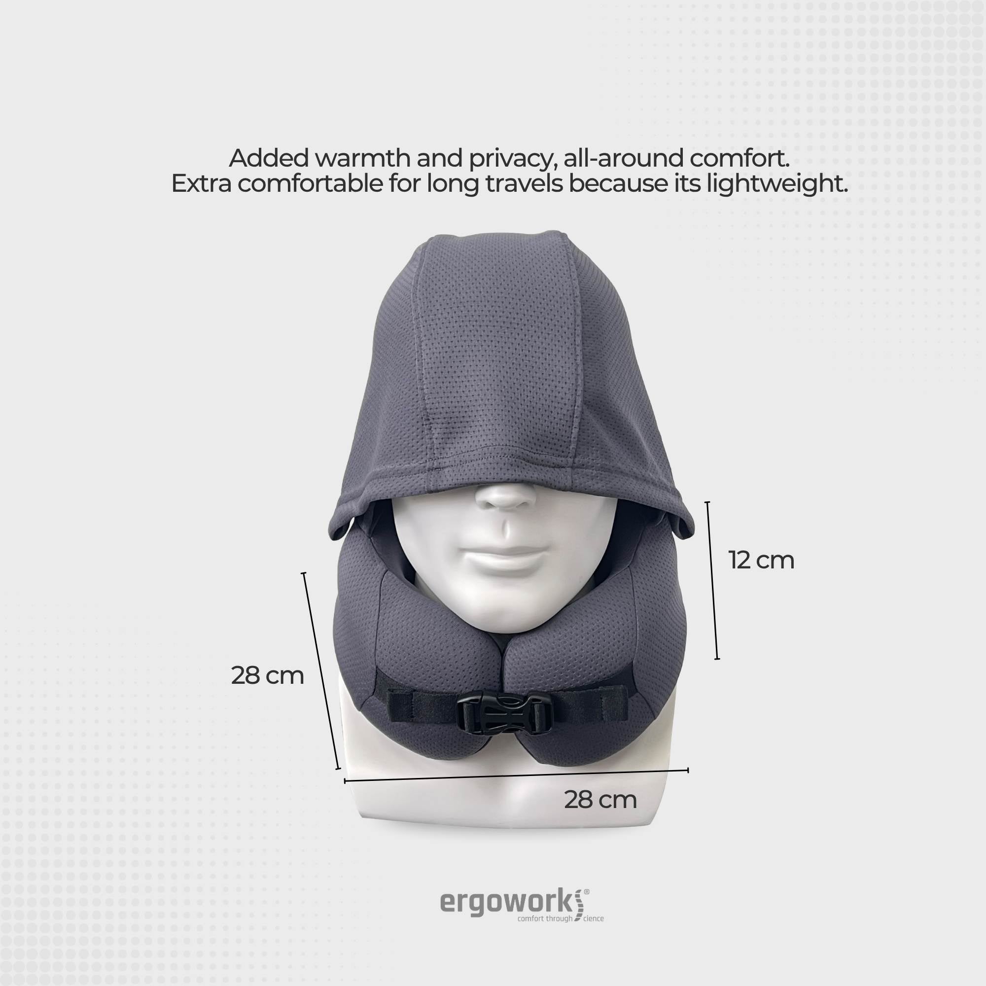SmartTrip Pocket Travel Pillow with Hoodie